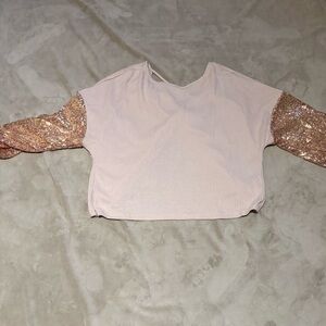 Sequin Sleeve Kids Top